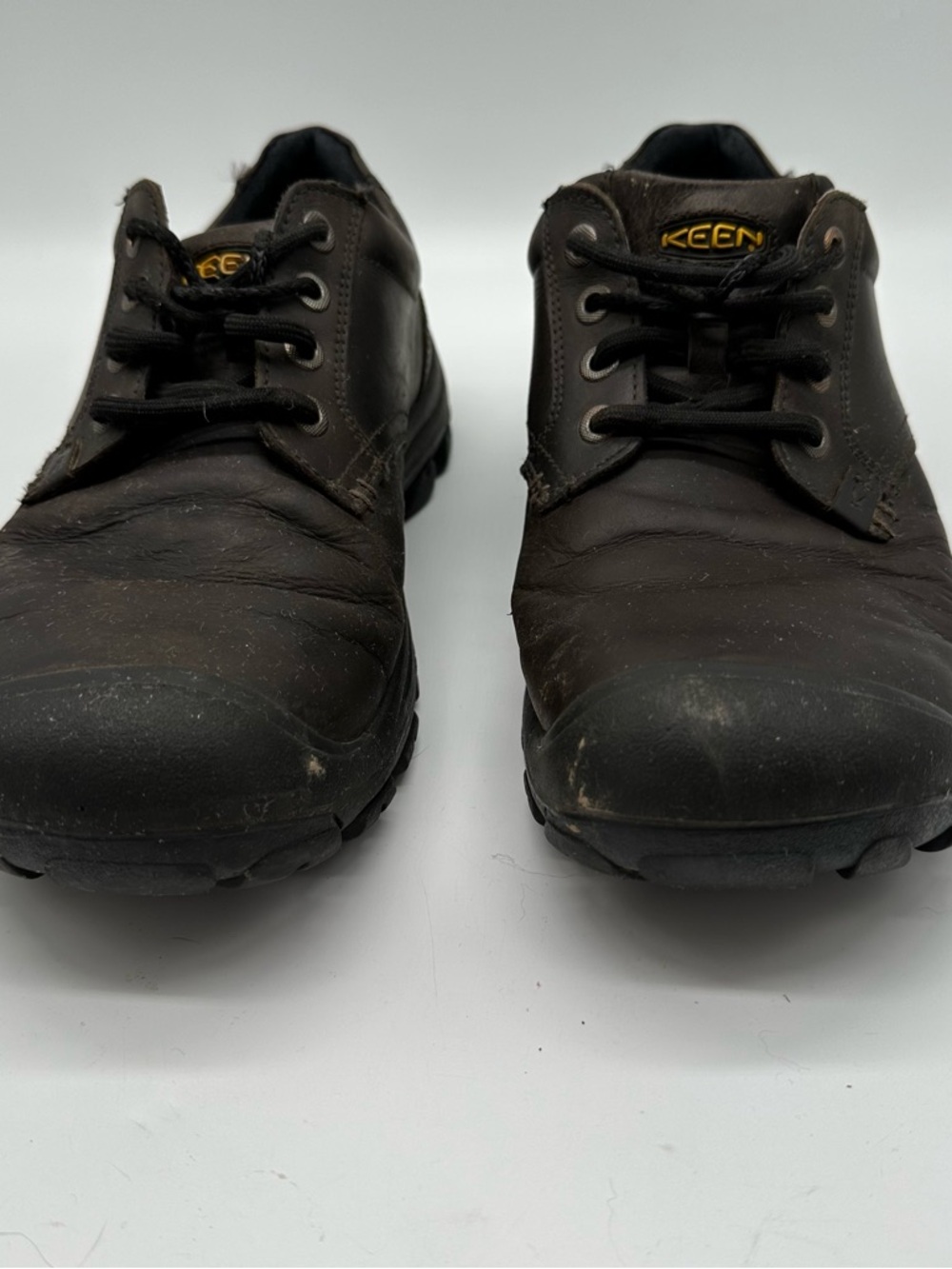 Keen Dark Brown Leather Lace-Up Trail Shoes 10.5